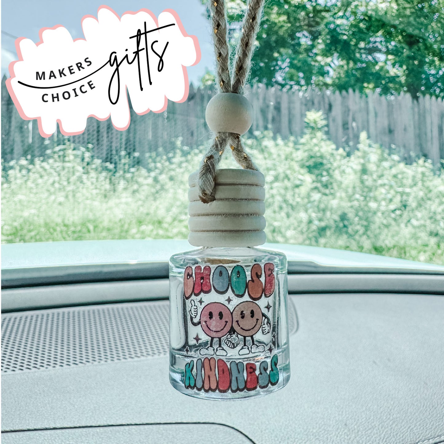 Choose Kindness Hanging Car Freshener