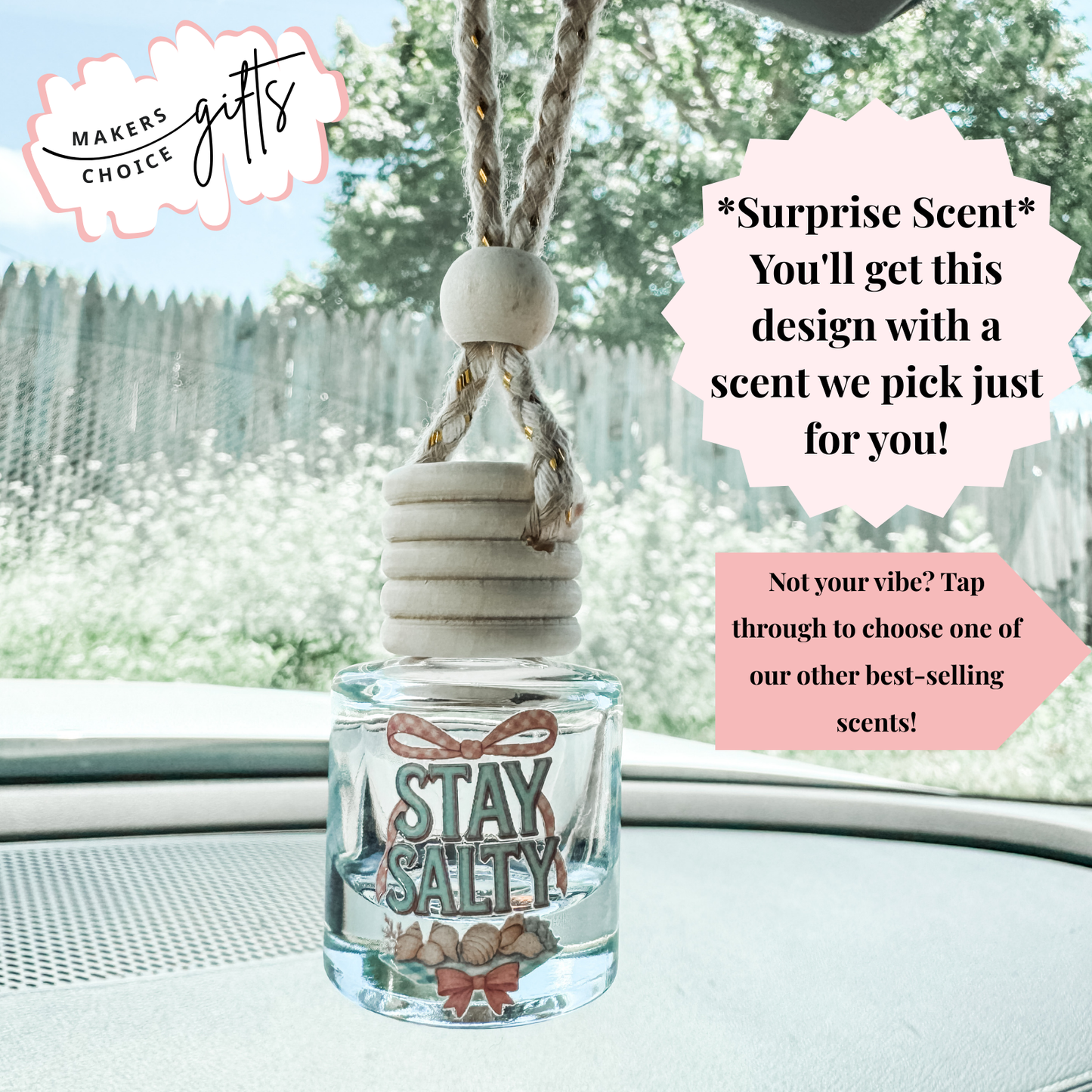 Stay Salty Hanging Car Freshener