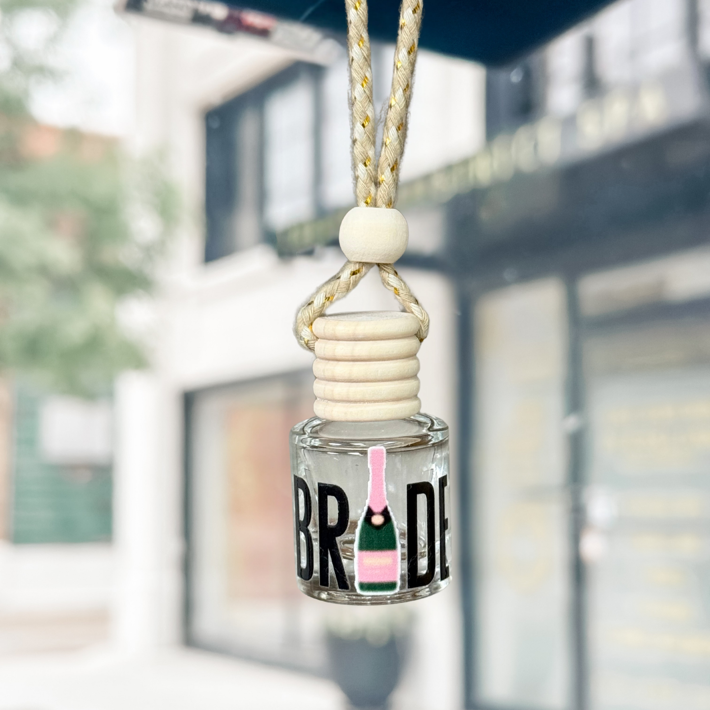 Bride Champagne Hanging Car Freshener