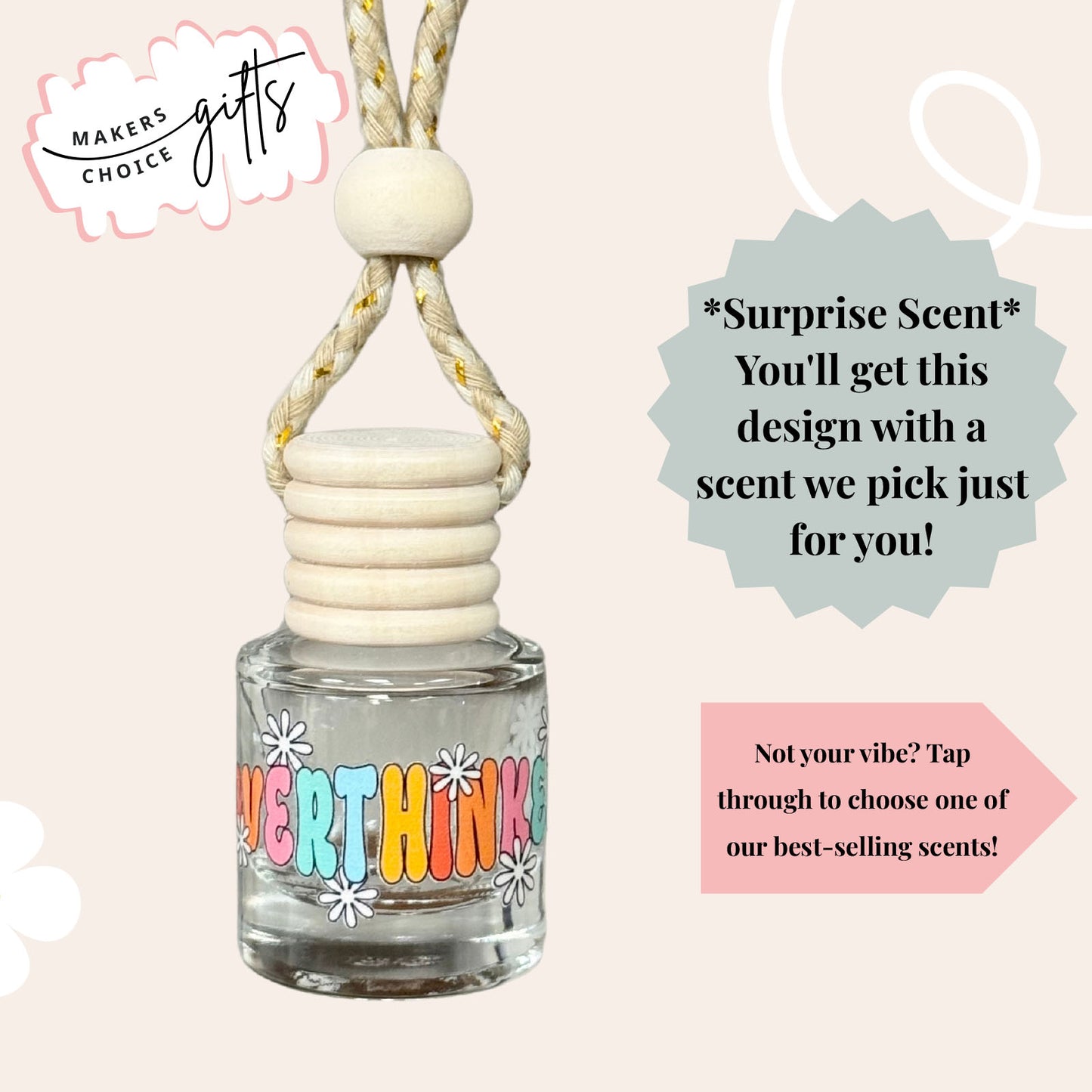 Overthinker Hanging Car Freshener