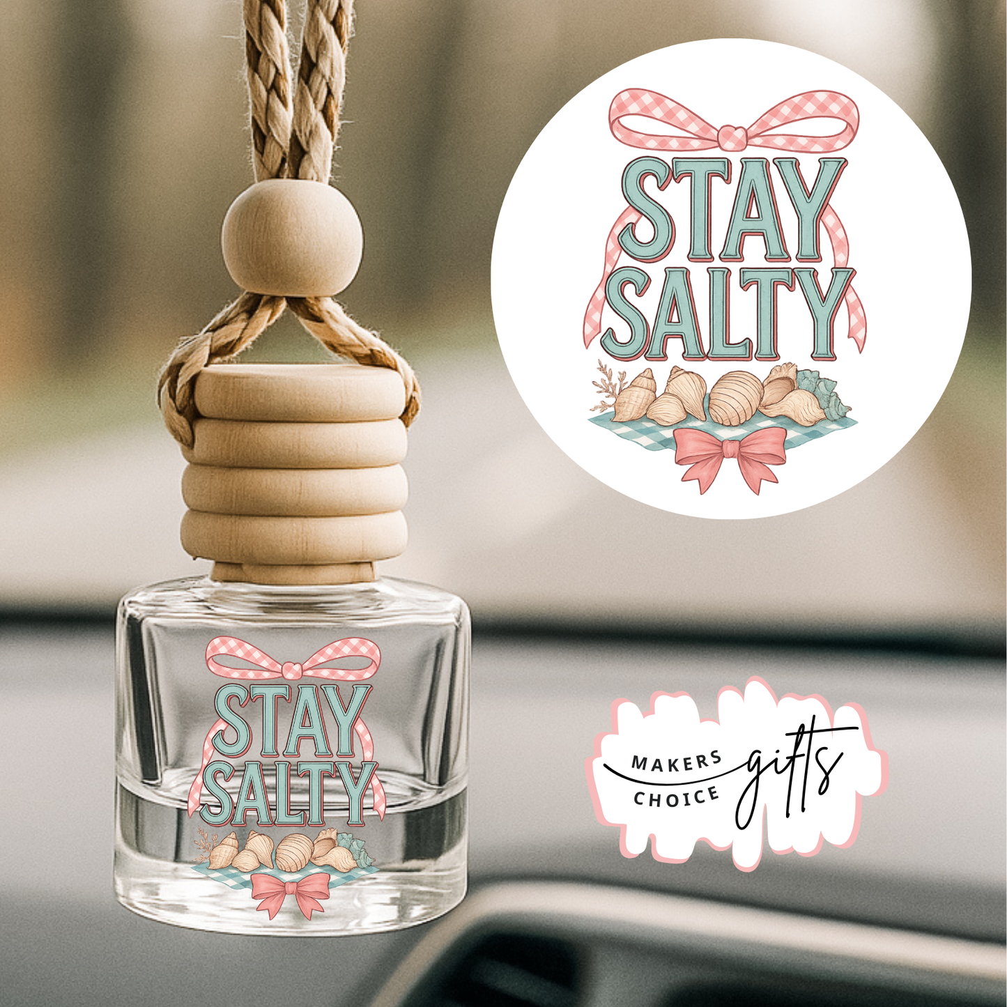 Stay Salty Hanging Car Freshener