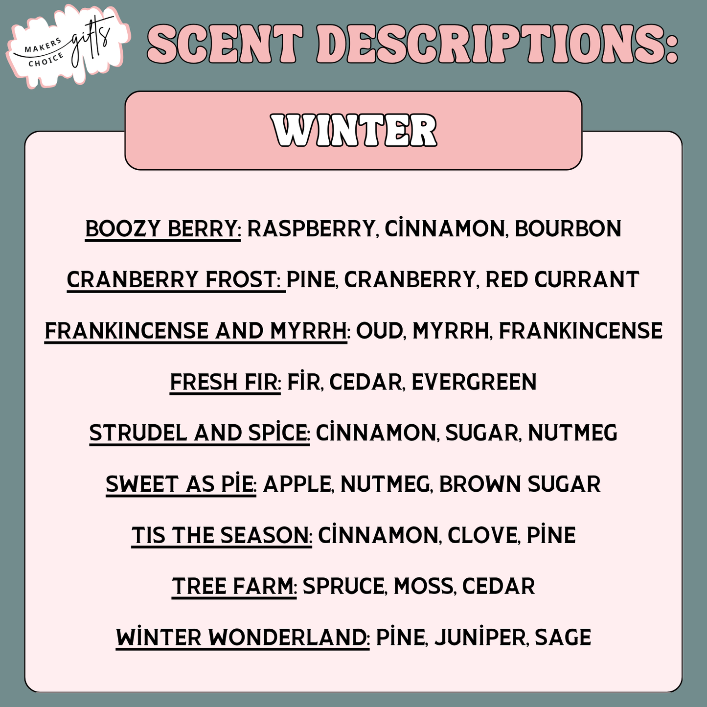 4oz Signature Holiday Candles
