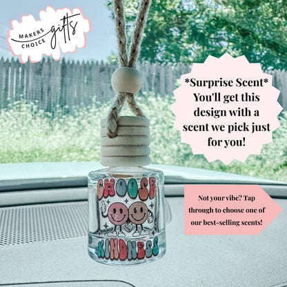 Choose Kindness Hanging Car Freshener