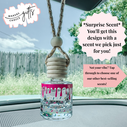 Cupcake Wrap Hanging Car Freshener