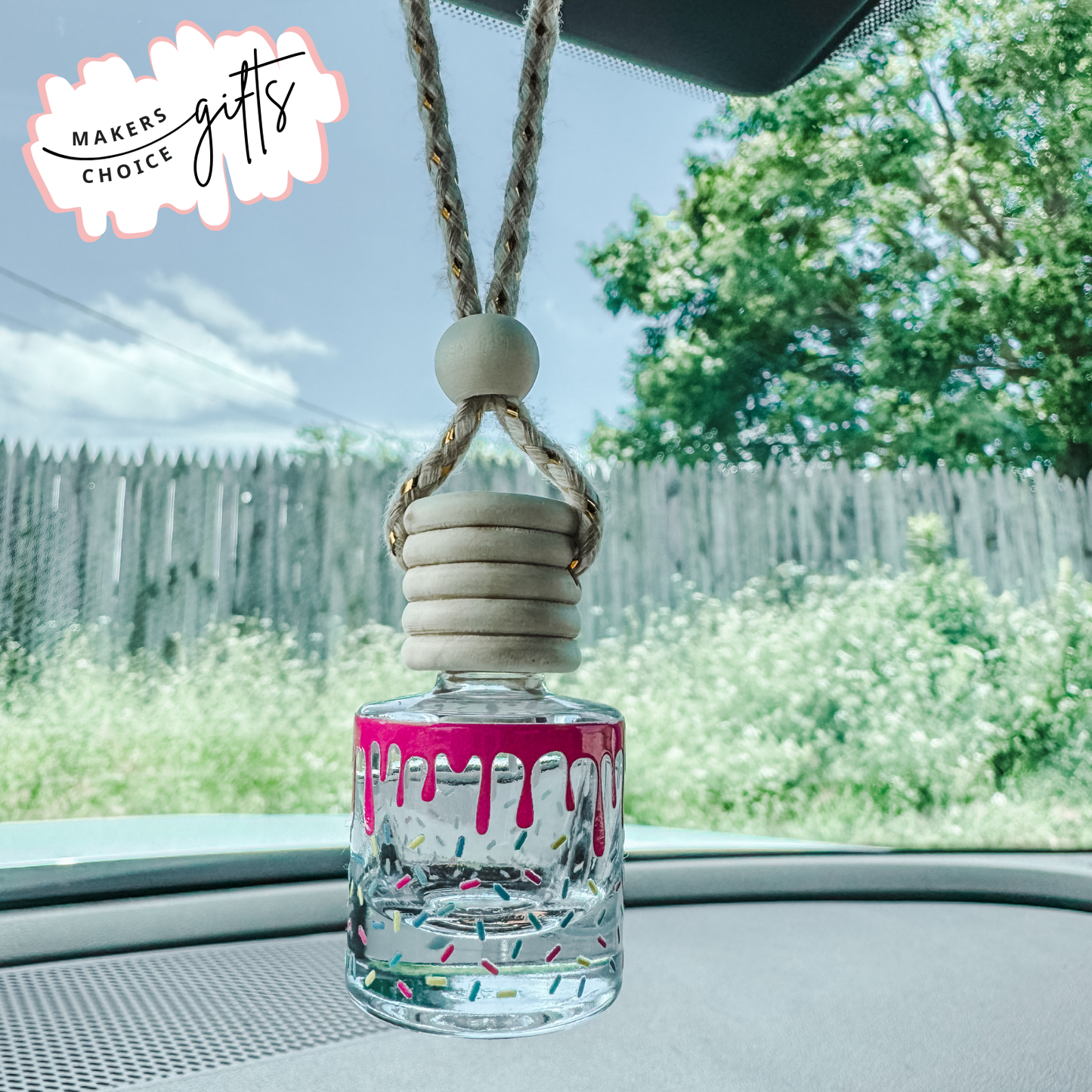 Cupcake Wrap Hanging Car Freshener