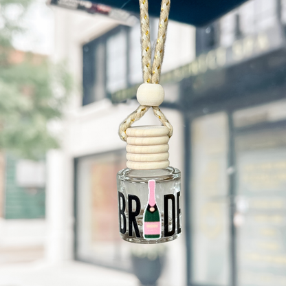 Bride Champagne Hanging Car Freshener