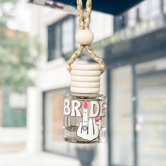 Bride Ring Finger (Cream) Hanging Car Freshener