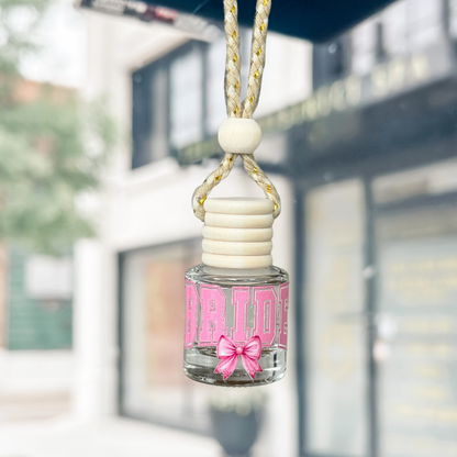Pink Bride Bow Hanging Car Freshener