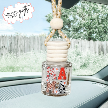Mama Animal Print Hanging Car Freshener