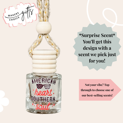 American Heart Hanging Car Freshener