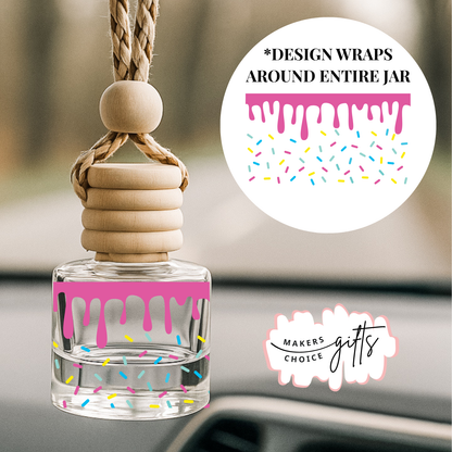 Cupcake Wrap Hanging Car Freshener