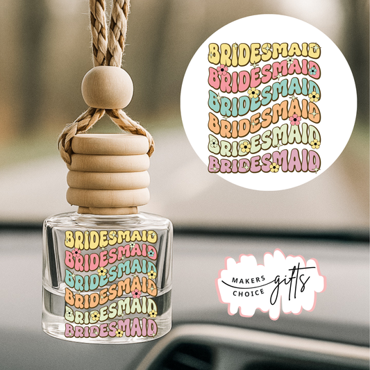 Bridesmaid Wave Hanging Car Freshener
