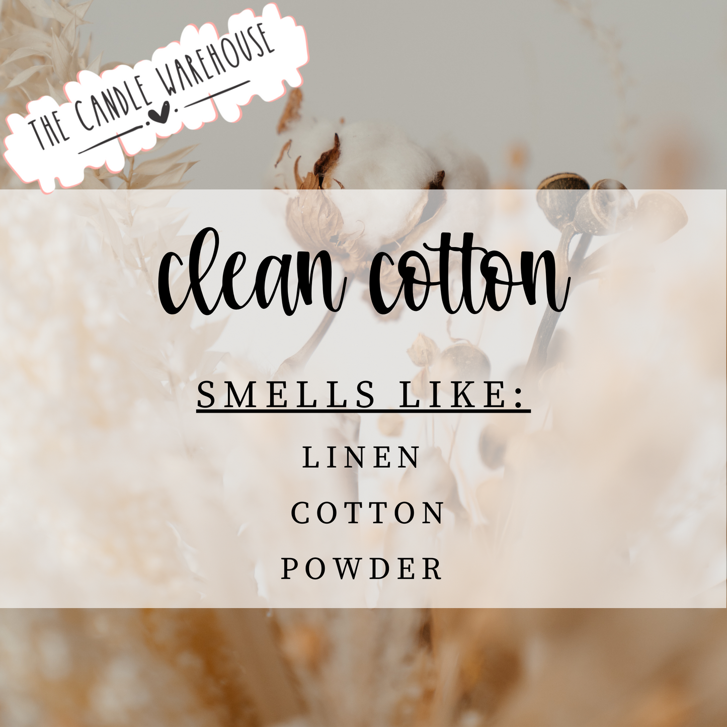 Clean Cotton 3-Wick Candle