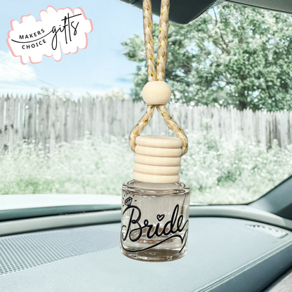 Bride Cursive Hanging Car Freshener