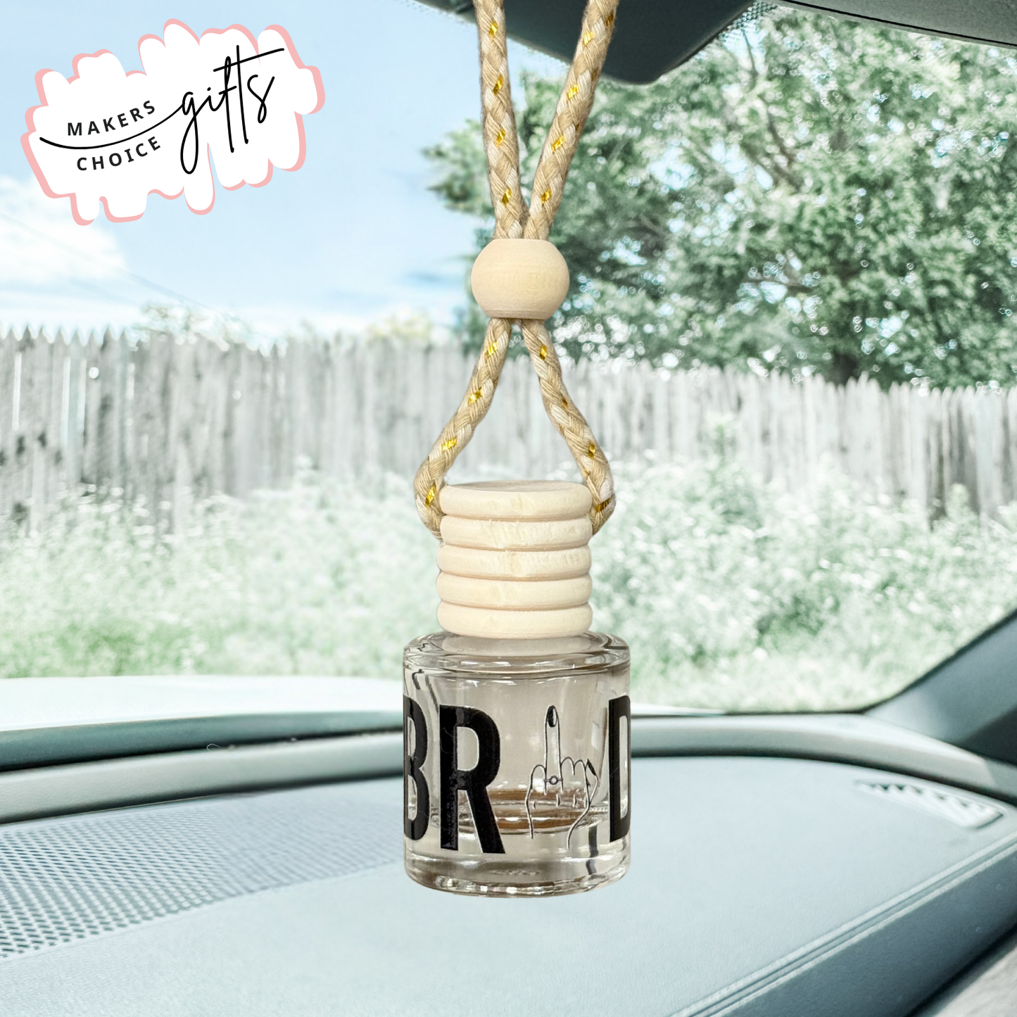 Bride Ring Finger (Black)Hanging Car Freshener