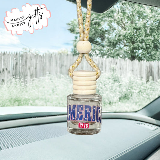 America 1776 Hanging Car Freshener
