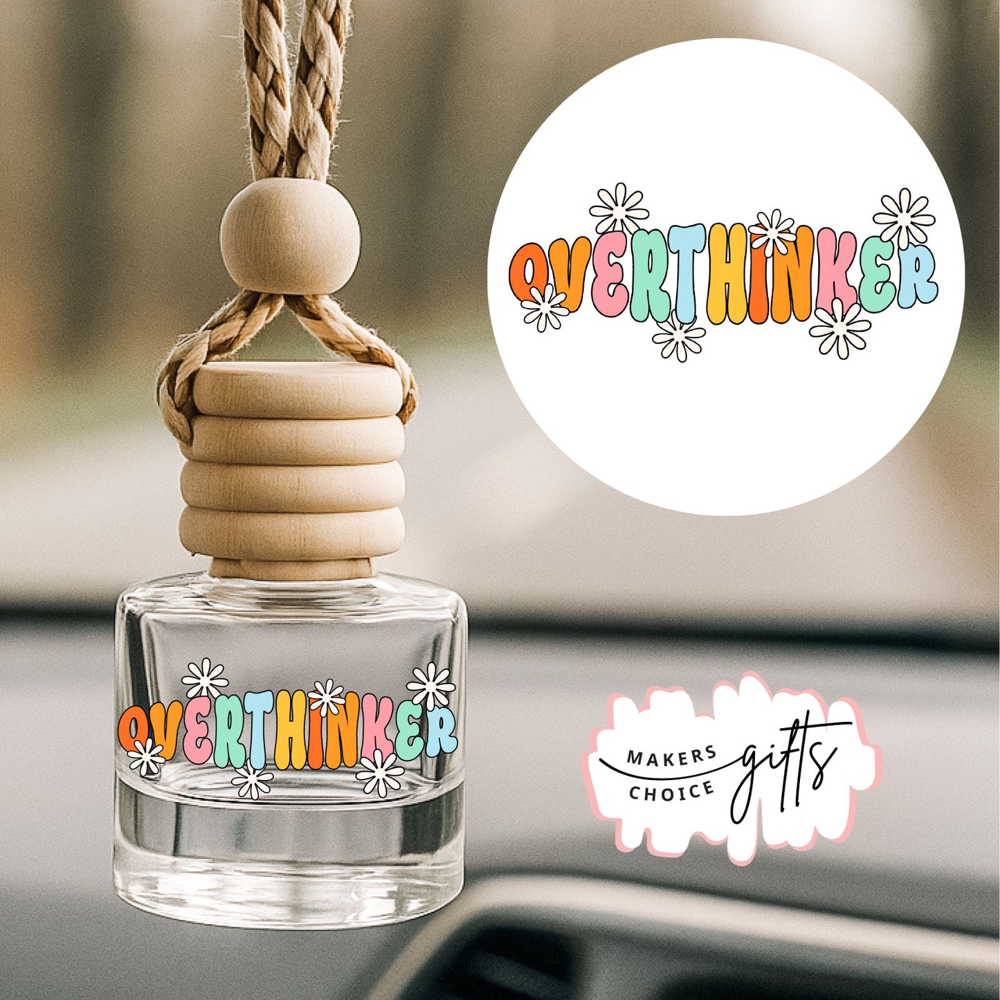 Overthinker Hanging Car Freshener