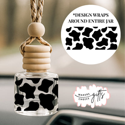 Cow Print Wrap Hanging Car Freshener