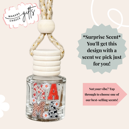 Mama Animal Print Hanging Car Freshener