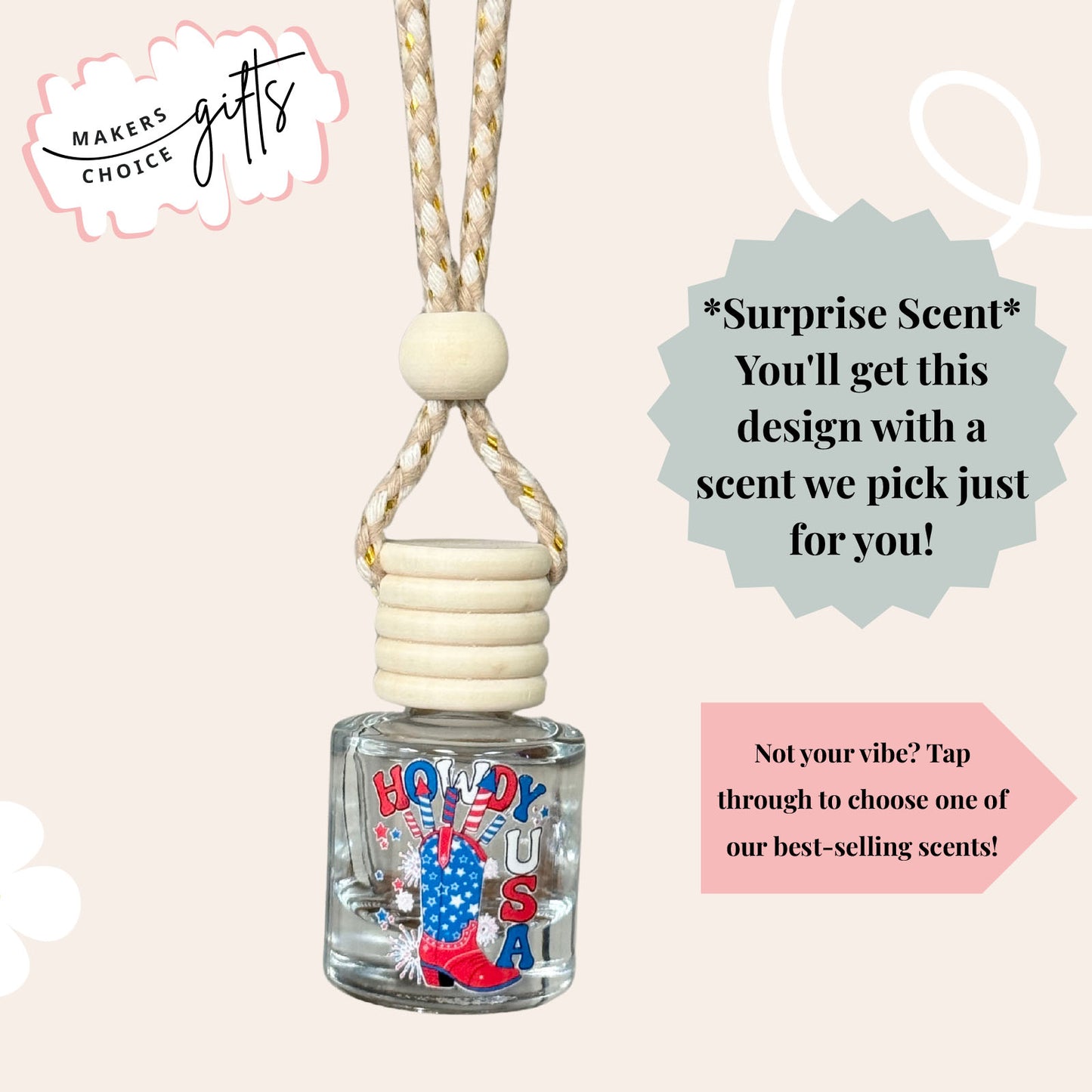 Howdy USA Hanging Car Freshener
