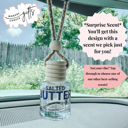 Salted Butter Wrap Hanging Car Freshener