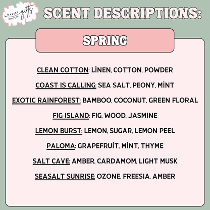 9oz Signature Spring & Summer Candles