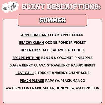 9oz Signature Spring & Summer Candles
